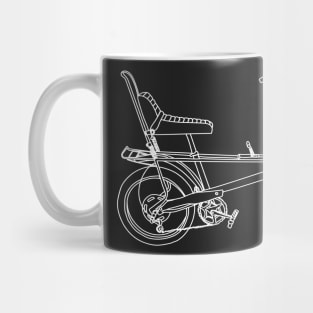 Chopper Bike- white lines Mug